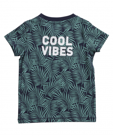 t-shirt met bladerprint