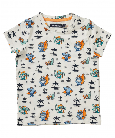 t-shirt met zeedieren print