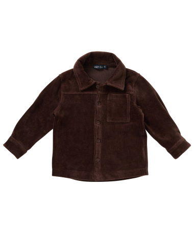 rib velvet blouse