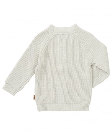 rib vest met knopen