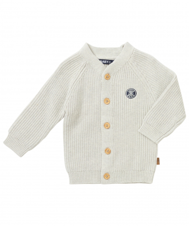 rib vest met knopen