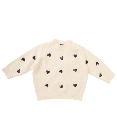 trui met hartjes embroidery