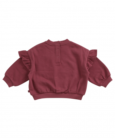 wijde roze trui