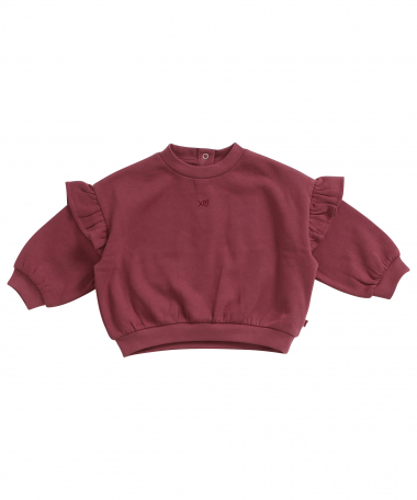 wijde roze trui