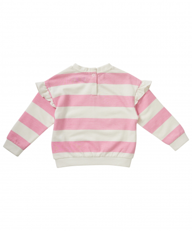 streepjes trui met ruches