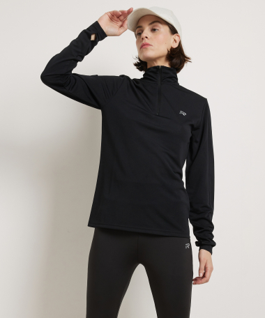 sportshirt met rits