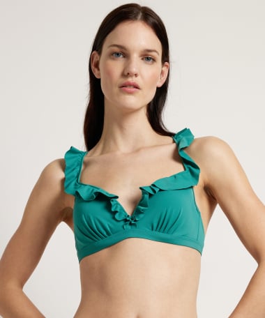 bikini top met ruches
