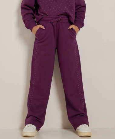 joggingbroek met glittersteentjes