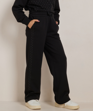 joggingbroek met glittersteentjes