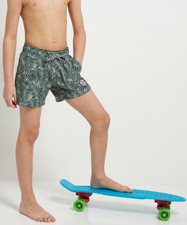 kinder zwemshort bladerprint