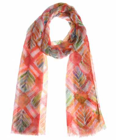 sjaal met abstracte print