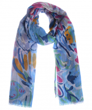 sjaal met bloemenprint