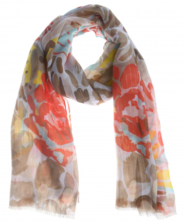 sjaal met bloemenprint