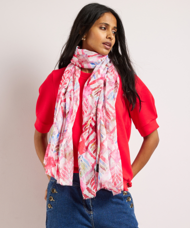 sjaal blad abstract design