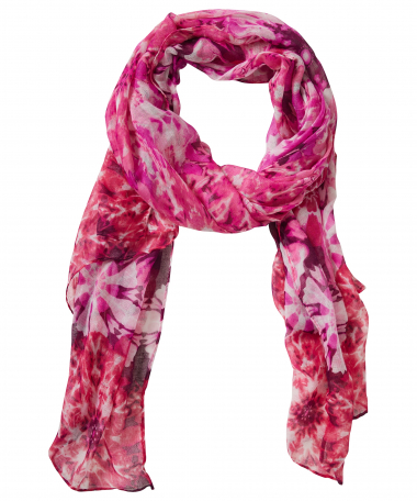 sjaal met tie-dye print