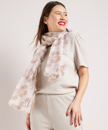 sjaal met bloemen