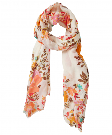 sjaal met kleurrijke print