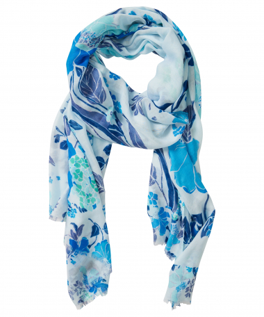 sjaal met kleurrijke print