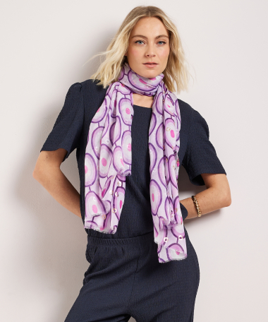 sjaal met retro print