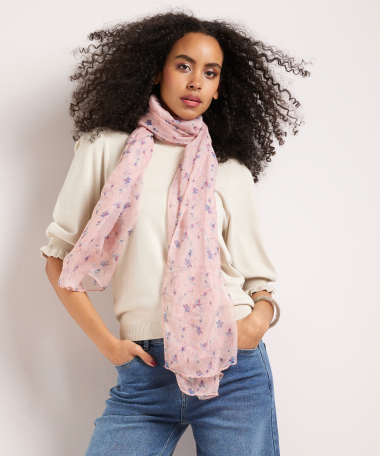 sjaal met bloemenprint