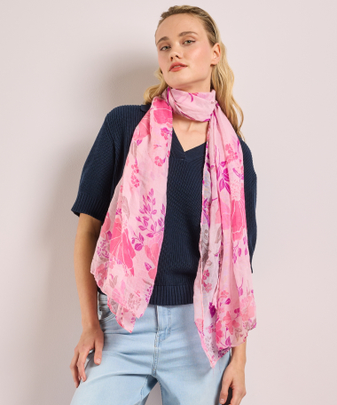 sjaal met bloemenprint