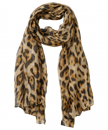 sjaal met panterprint