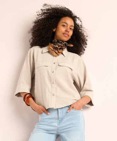 modesjaal met print