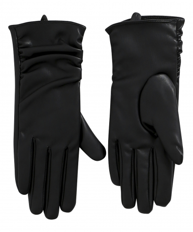 lederlook handschoenen