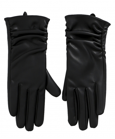 lederlook handschoenen