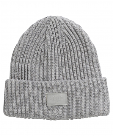 ribgebreide beanie muts