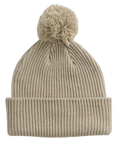 pompom beanie muts