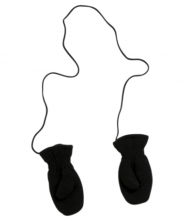 fleece wanten met koord