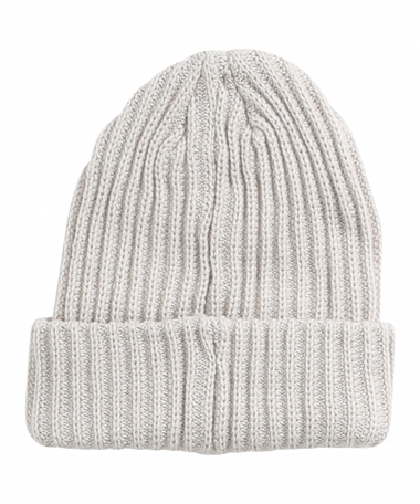 ribgebreide beanie muts