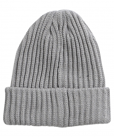 ribgebreide beanie muts