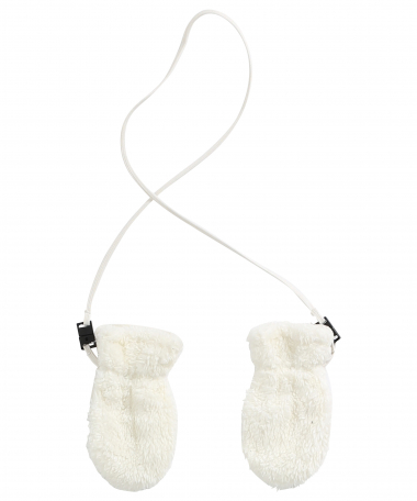 teddy fleece wanten met koord