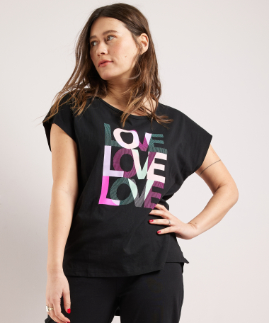 pyjama t-shirt met opdruk