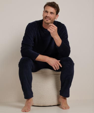 pyjama set fleece: top + broek