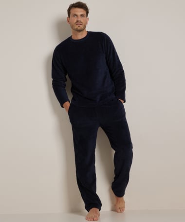 pyjama set fleece: top + broek