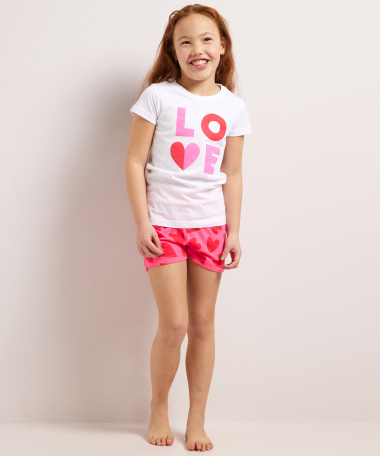 shortama met hartjesprint