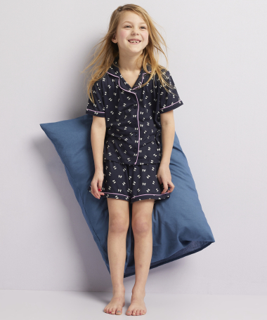 shortama all-over strikjes print