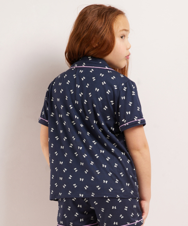 shortama all-over strikjes print