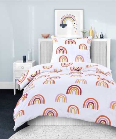 dekbedovertrek regenboog