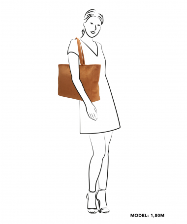 Bruine shopper weekendtas