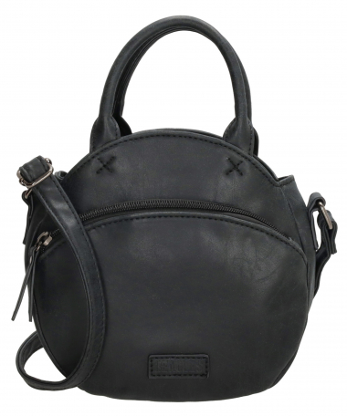 lederlook handtas rond