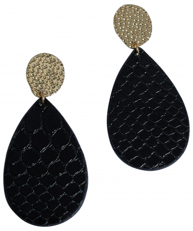 oorbellen teardrop zwart