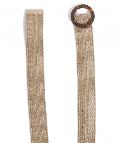 elastische beige riem