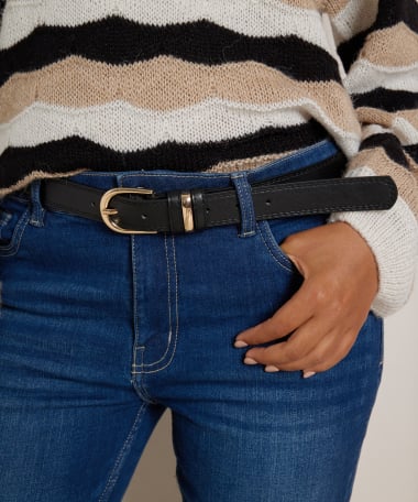 riem met gouden gesp