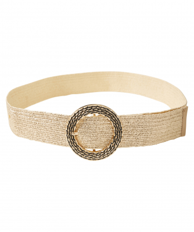 elastische riem met ronde gesp