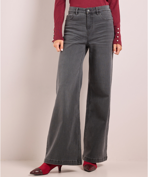 wide fit stretch jeans - lara