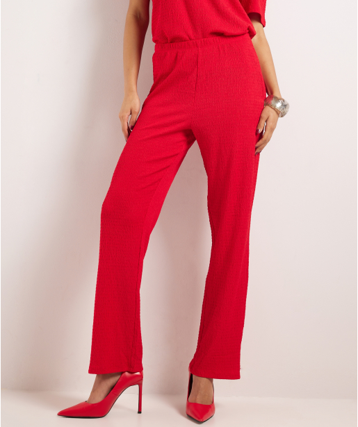 wide fit broek crinckle uni